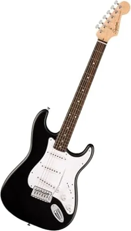 Fender Squier Debut Stratocaster Beginner Electric Guitar, Matte Black
