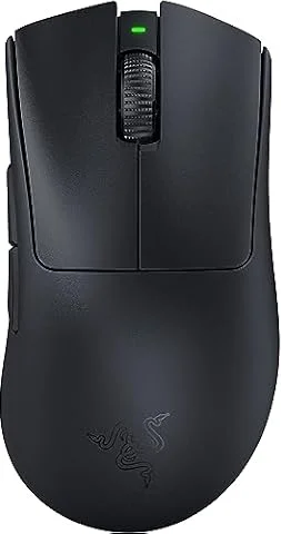 Razer DeathAdder V3 Pro Wireless Gaming Mouse, 63g, 90 Hr Battery, Black