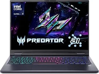 Acer Predator Helios Neo 14 AI Gaming Laptop | Intel Core Ultra 9 Processor 285H | NVIDIA GeForce RTX 5070 (798 AI Tops) | 14.5" WQXGA 165Hz G-SYNC Matte Display | 32GB RAM | 1TB SSD | PHN14-71-906J