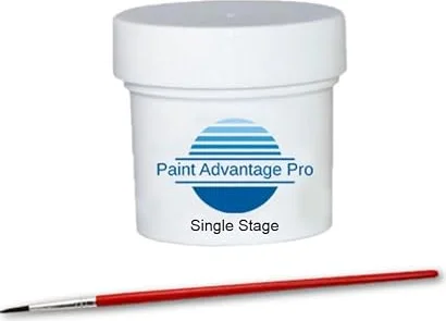 Paint Advantage Pro Paint For Mercedes S025 Designo Black 2oz Single Stage Touch Up Kit with Brush