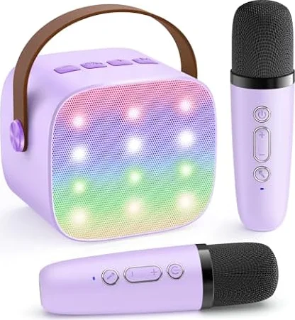 YLL Karaoke Machine for Kids, Birthday Gifts for Girls 3 4 5 6 7+Years Old
