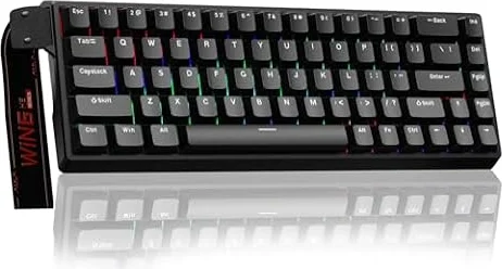 AULA WIN68 HE Mechanical Gaming Keyboard 60%, Hall Effect Magnetic Switch, Fast Trigger Mode Adjustable Actuation, 8000Hz Polling Rate, RGB Backlit, Wired Black Keyboard for Laptop/PC Gamer