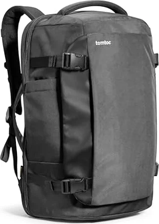 tomtoc Travel Backpack 40L, TSA Carry On Bag Flight Approved, PFAS Free