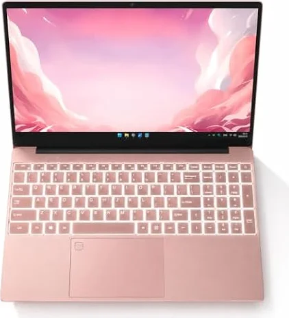 Auusda Laptop Computer, 15.6 Inch, 16GB RAM, 1TB SSD NVMe, Rose Gold