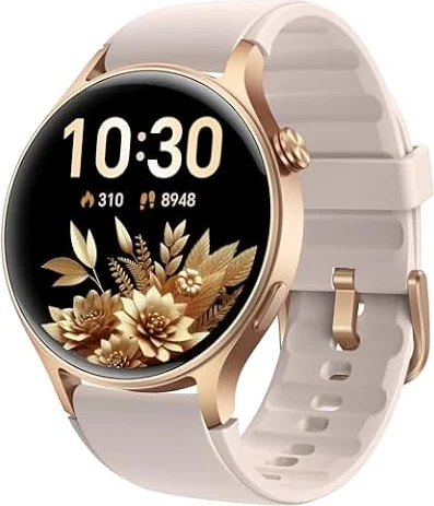 aeac Smart Watch for Women, AMOLED Ultra-Clear Screen Activity Trackers with Heart Rate/Sleep/SpO2 Monitor, Smartwatch for iPhone/Samsung/Android, 110+ Sport Modes (Rose Gold, S/M/L, Rose Gold)