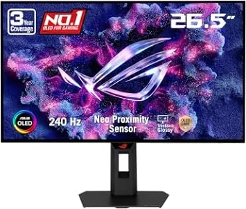 ASUS ROG XG27AQDMGR 27 Inch 1440p 240Hz Glossy OLED HDR Gaming Monitor