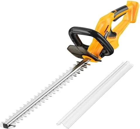 22" Cordless Hedge Trimmer Compatible with DEWALT 20V Battery, Tool Only | 5/8-in Cut Capacity, 180-Degree Rotating Handle, Lightweight 4.4 lbs for Hedges & Shrubs