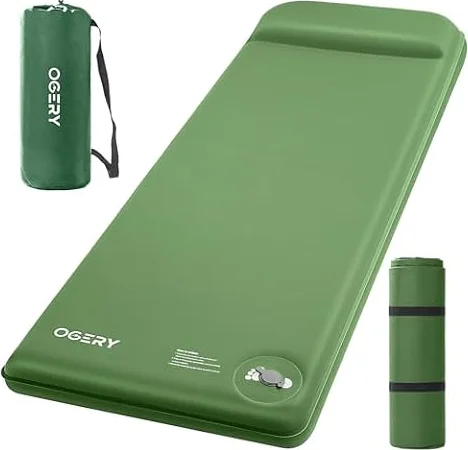 OGERY Self-Inflating Sleeping Pad, 3" Memory Foam Camping Mattress