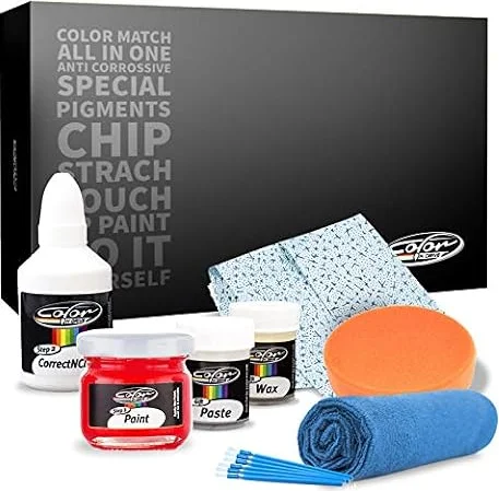 Color N Drive Touch Up Paint - Compatible with Mercedes Mystic White Pearl II (Designo) (048, 0048) - Scratch and Chip Repair Kit - Plus Pack