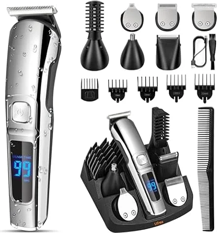 Ufree Beard Trimmer for Men, Waterproof Electric Razor, Grooming Kit