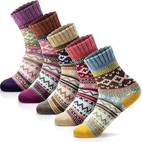 FYC Socks for Women - Stocking Stuffers Gifts for Women - Warm Thick Soft Wool Cozy Crew Socks Christmas Gifts for Woman