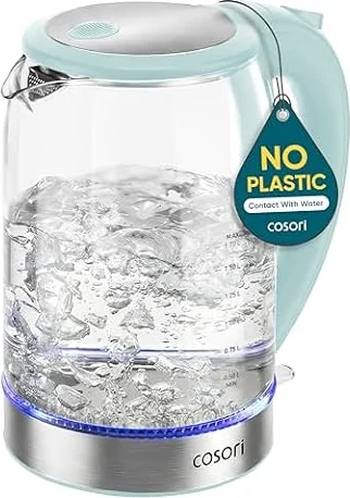 Cosori Electric Kettle, No Plastic Contact with Water, 1.7L, Green